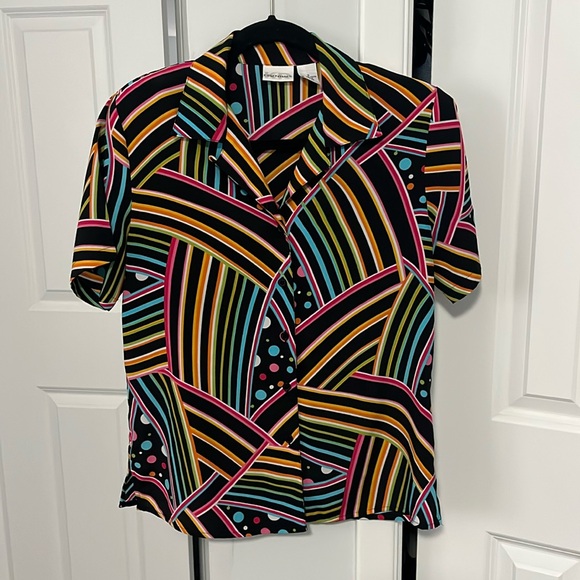 KR Essentials Size Small Vintage Retro‎ 80’s Neon Top - Picture 1 of 4